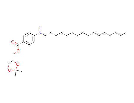 Benzoic acid, 4-(hexadecylamino)-,
(2,2-dimethyl-1,3-dioxolan-4-yl)methyl ester
