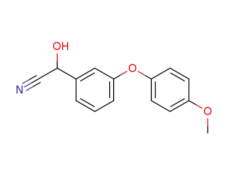 Benzeneacetonitrile, a-hydroxy-3-(4-methoxyphenoxy)-