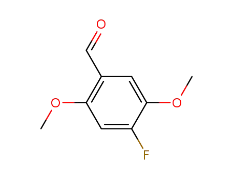 Molecular Structure of 82830-48-6 (2,5-dimethoxy-4-fluorobenzaldehyde)