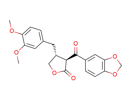 (2R,3R)-3-(3',4'-dimethoxybenzyl)-2-(3',4'-methylenedioxybenzoyl)-4-butanolide