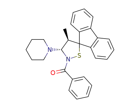 2'-Benzoyl-4'-methyl-3'-piperidin-1-ylspiro(fluorene-9,5'-isothiazolidine)
