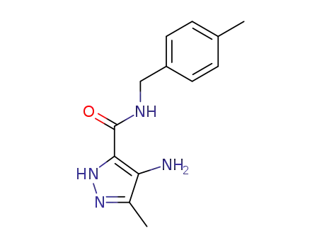 1H-Pyrazole-3-carboxamide, 4-amino-5-methyl-N-((4-methylphenyl)methyl)-