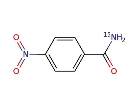 Molecular Structure of 31656-60-7 (Benzamide-15N, 4-nitro-)