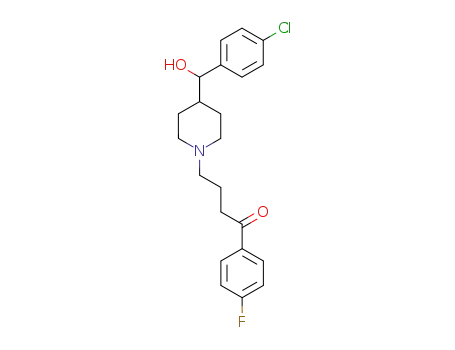 Molecular Structure of 38077-13-3 (γ-[4-(p-Chloro-α-hydroxybenzyl)piperidino]-p-fluorobutyrophenone)
