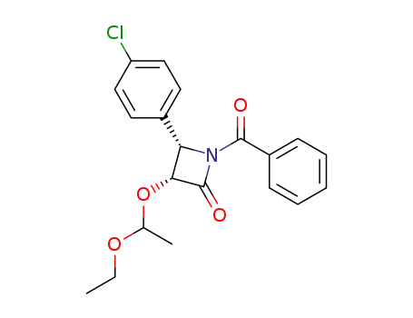 (3R,4S)-1-benzoyl-3-<((R<sup>*</sup>)-1'-ethoxyethyl)oxy>-4-(p-chlorophenyl)-2-azetidinone