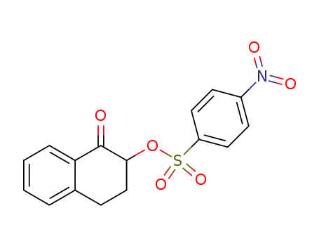 Molecular Structure of 98990-65-9 (2-<(4-Nitrobenzenesulfonyl)oxy>-1-tetralone)