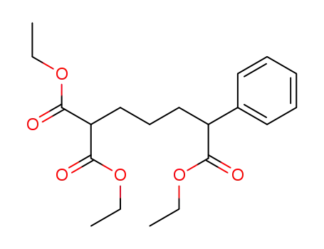 Molecular Structure of 79333-24-7 (1,1,5-Pentanetricarboxylic acid, 5-phenyl-, triethyl ester)