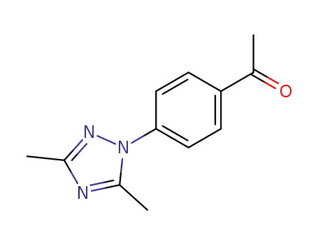 Molecular Structure of 122957-27-1 (Ethanone, 1-[4-(3,5-dimethyl-1H-1,2,4-triazol-1-yl)phenyl]-)