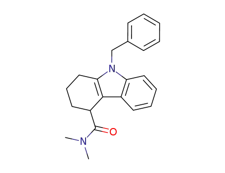 Molecular Structure of 59632-15-4 (1H-Carbazole-4-carboxamide,
2,3,4,9-tetrahydro-N,N-dimethyl-9-(phenylmethyl)-)