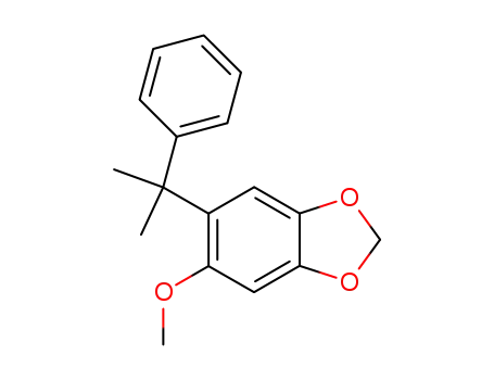 Molecular Structure of 71712-26-0 (5-methoxy-6-(2-phenylpropan-2-yl)-1,3-benzodioxole)