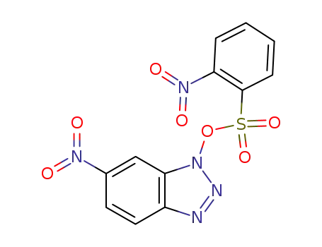 Molecular Structure of 85310-49-2 (1-(2-Nitrobenzenesulfonyloxy)-6-nitrobenzotriazole)