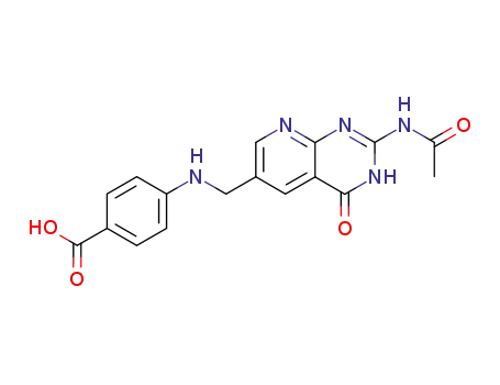Benzoic acid,
4-[[[2-(acetylamino)-1,4-dihydro-4-oxopyrido[2,3-d]pyrimidin-6-yl]methyl
]amino]-