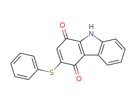 3-Phenylsulfanyl-9H-carbazole-1,4-dione