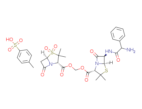 [(2S,5R)-3,3-dimethyl-4,4,7-trioxo4$l^{6}-thia-1-azabicyclo[3.2.0]heptane-2-carbonyl]oxymethyl (2S,5R,6R)-6-[[(2R)-2-amino-2-phenylacetyl]amino]-3,3-dimethyl-7-oxo-4-thia-1-azabicyclo[3.2.0]heptane-2-
