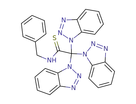 2,2,2-Tris-benzotriazol-1-yl-N-benzyl-thioacetamide