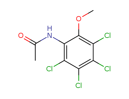 N-(2,3,4,5-tetrachloro-6-methoxy-phenyl)acetamide cas  32617-96-2
