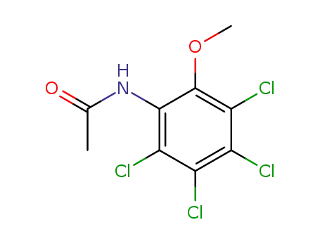 Molecular Structure of 32617-96-2 (N-(2,3,4,5-tetrachloro-6-methoxyphenyl)acetamide)