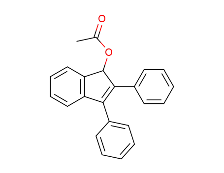 Molecular Structure of 89624-49-7 (1H-Inden-1-ol, 2,3-diphenyl-, acetate)
