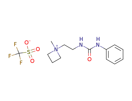 Trifluoro-methanesulfonate1-methyl-1-[2-(3-phenyl-ureido)-ethyl]-azetidinium;