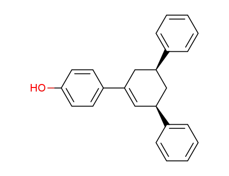 Molecular Structure of 88362-94-1 (Phenol, 4-(3,5-diphenyl-1-cyclohexen-1-yl)-, cis-)