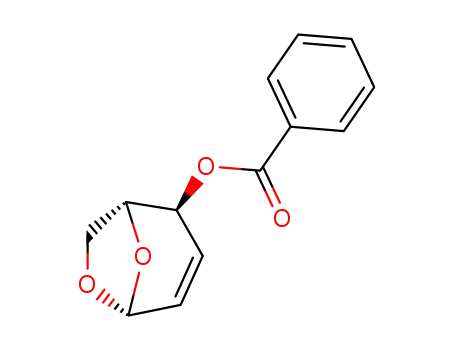 Molecular Structure of 71021-15-3 (.beta.-D-erythro-Hex-2-enopyranose, 1,6-anhydro-2,3-dideoxy-, benzoate)