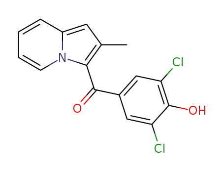 2-methyl-3-(3,5-dichloro-4-hydroxy-benzoyl)-indolizine