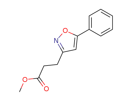 Molecular Structure of 34718-84-8 (Methyl 3-(5-phenylisoxazol-3-yl)propionate)