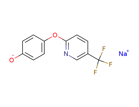 Molecular Structure of 69045-88-1 (Phenol, 4-[[5-(trifluoromethyl)-2-pyridinyl]oxy]-, sodium salt)
