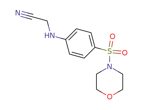 Molecular Structure of 94243-27-3 (Morpholine, 4-[[4-[(cyanomethyl)amino]phenyl]sulfonyl]-)