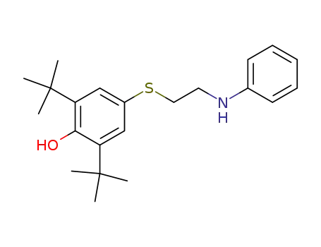 2,6-bis(1,1-dimethylethyl)-4-<<2-(phenylamino)ethyl>thio>phenol