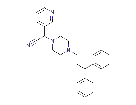 1-(3,3-diphenylpropyl)-4-(pyridin-3-ylcyanomethyl)piperazine