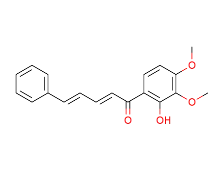 5<i>t</i>-phenyl-1-(2-hydroxy-3.4-dimethoxy-phenyl)-pentadien-(2<i>t</i>.4)-one-<sup>(1)</sup>