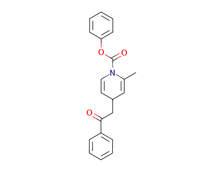 1(4H)-Pyridinecarboxylic acid, 2-methyl-4-(2-oxo-2-phenylethyl)-, phenyl
ester