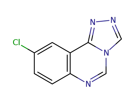 Molecular Structure of 63265-23-6 (1,2,4-Triazolo[4,3-c]quinazoline, 9-chloro-)