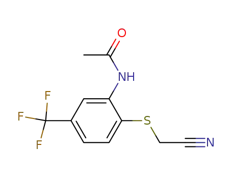 Acetamide, N-[2-[(cyanomethyl)thio]-5-(trifluoromethyl)phenyl]-