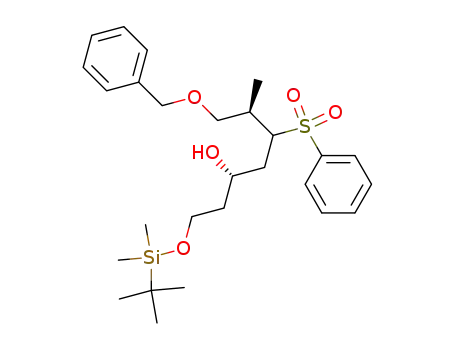 (3S,6R)-7-(Benzyloxy)-3-hydroxy-6-methyl-5-(phenylsulfonyl)heptyl tert-Butyldimethylsilyl Ether