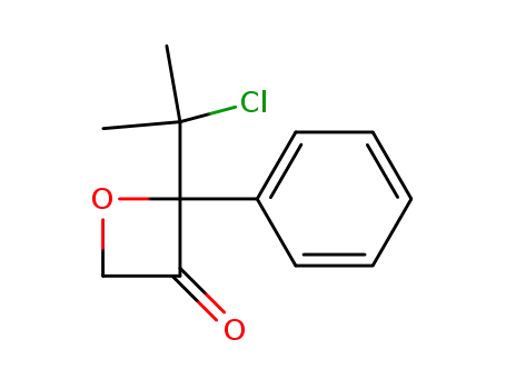 2-(1',1'-dimethyl-1'-chloro)-methyl-2-phenyl-oxetan-3-one