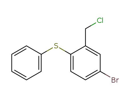 3-bromo-6-(phenylthio)-benzyl chloride