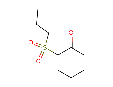 Molecular Structure of 85058-04-4 (Cyclohexanone, 2-(propylsulfonyl)-)