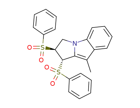 trans-2,3-dihydro-9-methyl-1,2-bis(phenylsulfonyl)-1H-pyrrolo<1,2-a>indole