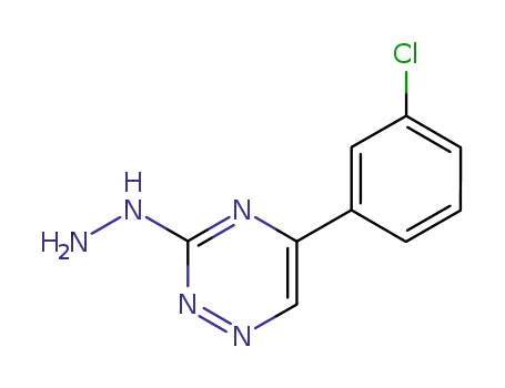 Molecular Structure of 70551-73-4 (5-(3-chlorophenyl)-3-hydrazino-1,2,4-triazine)
