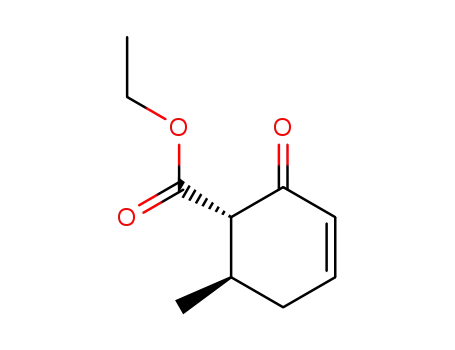 Molecular Structure of 84254-69-3 (3-Cyclohexene-1-carboxylic acid, 6-methyl-2-oxo-, ethyl ester, trans-)
