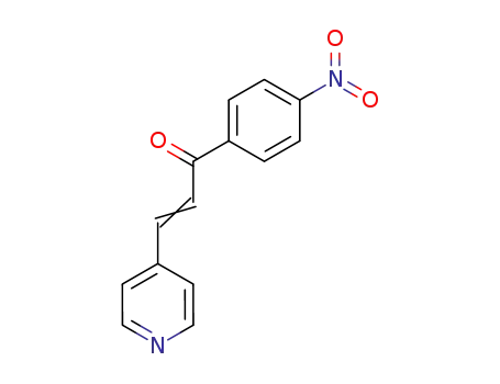 Molecular Structure of 61196-75-6 (1-(4-nitrophenyl)-3-(pyridin-4-yl)prop-2-en-1-one)