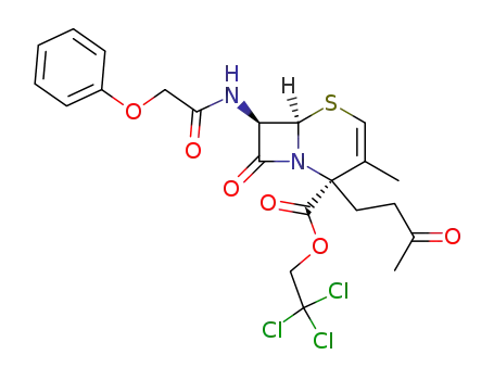 trichloroethyl (6R,7R)-3-methyl-4-(3'-oxobutyl)-7β-phenoxyacetamidoceph-2-em-4-carboxylate