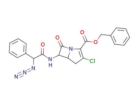 benzyl 6-(α-azido-phenylacetamido)-3-chloro-1-azabicyclo[3.2.0]hept-2-en-7-one-2-carboxylate