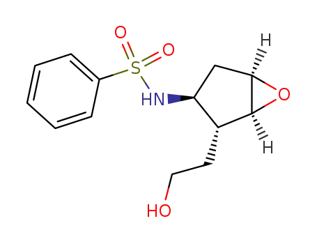 dl-(1α,2α,3β,5α)-2-(hydroxyethyl)-3-<(phenylsulfonyl)amino>-6-oxabicyclo<3.1.0>hexane