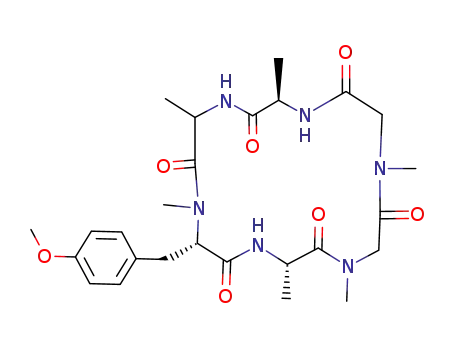 Cyclo-(D-Ala-Ala-N-Me-Tyr(OCH<sub>3</sub>)-Ala-N-Me-Gly-N-Me-Gly)