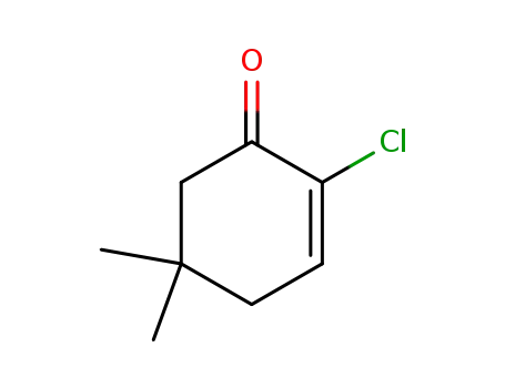 Molecular Structure of 61940-19-0 (2-Cyclohexen-1-one,  2-chloro-5,5-dimethyl-)