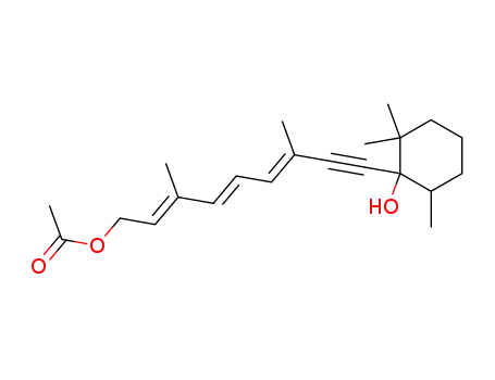 1-acetoxy-3,7-dimethyl-9-(1-hydroxy-2,2,6-trimethylcyclohexyl)-nona-2,4,6-trans-trien-8-yne