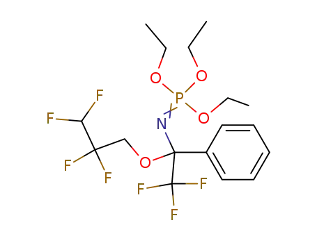 Phosphorimidic acid,
[2,2,2-trifluoro-1-phenyl-1-(2,2,3,3-tetrafluoropropoxy)ethyl]-, triethyl
ester